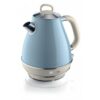 Ariete 2869 Vintage Electric Kettle,Stainless Steel,1.7 L,Auto Switch Off,2000 W,For Water,Tea&Herbal Teas