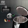Havells AQUA PLUS 1500 watts 1.2 liters Electric Kettle, Double Layered Cool Touch Outer Body - Image 8