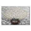 Winpeak Art Hand Painted Modern Textured White Flower Oil Painting on Canvas Abstract Floral Artwork - Image 3