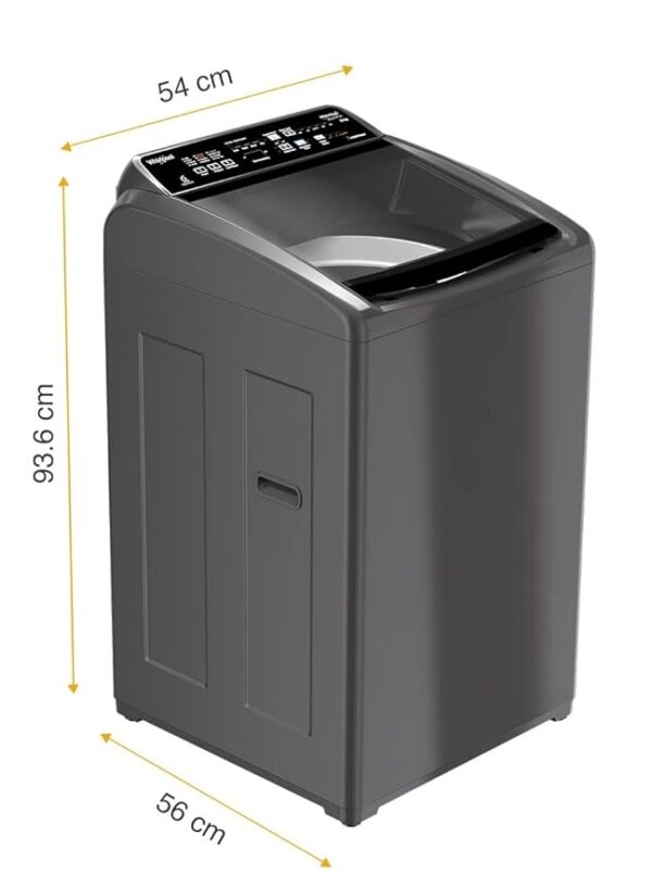 WHIRLPOOL 7.5 Kg 5 Star In-Built Heater Fully Automatic Top Load Washing Machine (WM ROYAL PLUS 7.5 (H) GREY, 5YR Motor Warranty,2023) - Image 3