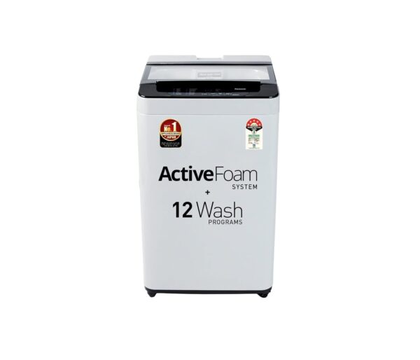 Panasonic 7 Kg 5 Star Fully-Automatic Top Load Washing Machine (2022 Model, NA-F70LF2MRB, Light Grey, 12 Wash Program, Active Foam Wash Technology, Antibacterial Water Inlet)