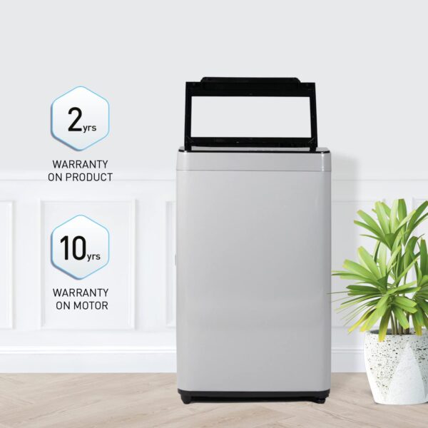 Panasonic 6.5 Kg 5 Star Fully-Automatic Top Load Washing Machine (2022 Model, NA-F65LF2MRB, Grey, 12 Wash Program, Active Foam Wash Technology, Antibacterial Water Inlet) - Image 6