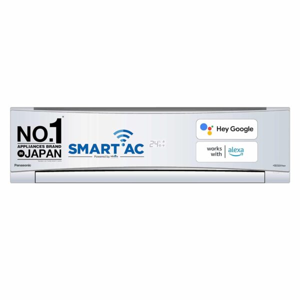 Panasonic 1.5 Ton 5 Star Wi-Fi Inverter Smart Split AC (Copper Condenser, 7 in 1 Convertible with additional AI Mode, 4 Way Swing, PM 0.1 Air Purification Filter, CS/CU-NU18YKY5W,2023 Model, White)