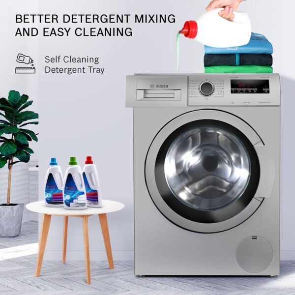 Bosch 7 kg 5 Star Fully-Automatic Front Loading Washing Machine (WAJ2416SIN, Silver, AI active water plus, In-Built Heater) - Image 6