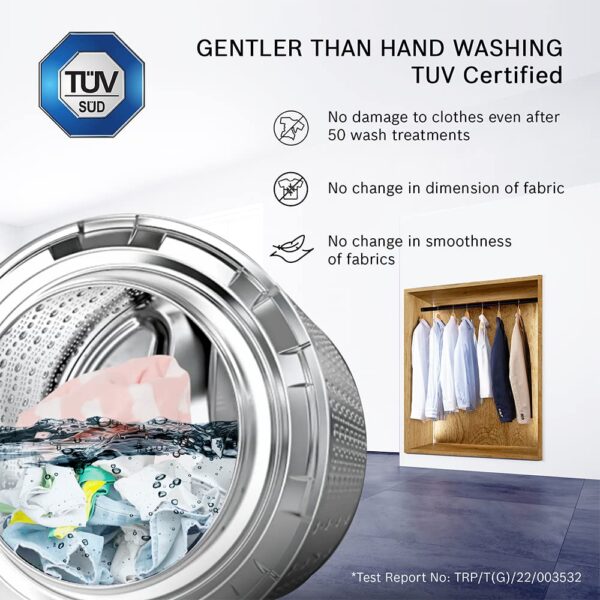 Bosch 7 kg 5 Star Fully-Automatic Front Loading Washing Machine (WAJ2416SIN, Silver, AI active water plus, In-Built Heater) - Image 5