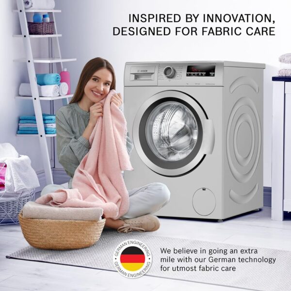Bosch 7 kg 5 Star Fully-Automatic Front Loading Washing Machine (WAJ2416SIN, Silver, AI active water plus, In-Built Heater) - Image 4
