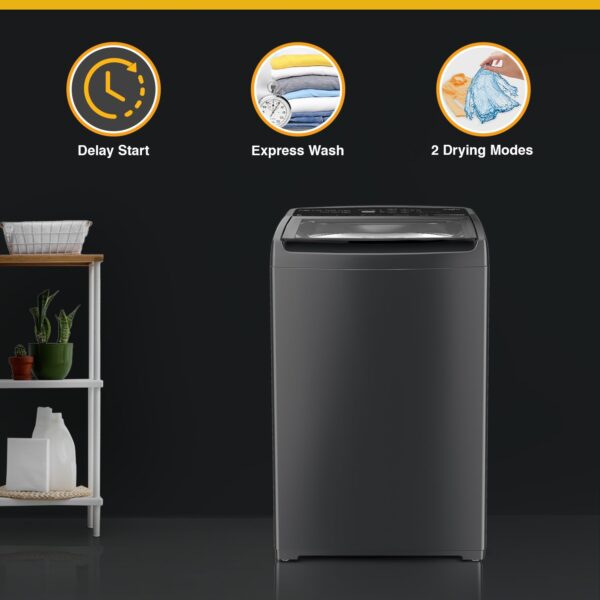 Whirlpool 6.5 Kg 5 Star StainWash Royal Plus Fully Automatic Top Load Washing Machine (SW ROYAL PLUS 6.5 (H) GREY 10YMW with In-Built Heater) - Image 4
