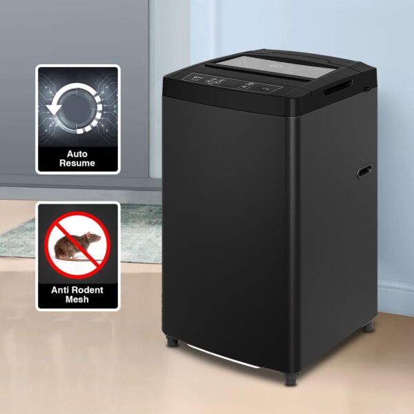 Godrej 6.5 Kg 5 Star I-Wash Technology for Automatic One Touch Wash Fully-Automatic Top Load Washing Machine (2023 Model, WTEON 650 AP 5.0 GPGR, Graphite Grey, With Toughened Glass Lid) - Image 5