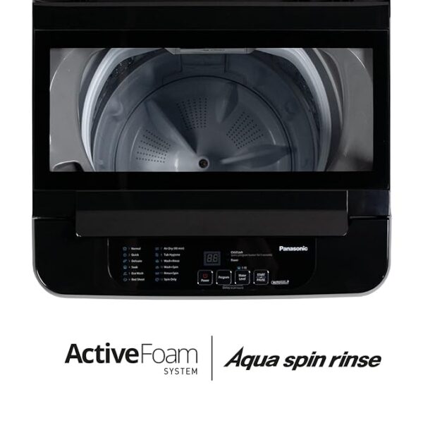 Panasonic 7 Kg 5 Star Fully-Automatic Top Load Washing Machine (2022 Model, NA-F70LF2MRB, Light Grey, 12 Wash Program, Active Foam Wash Technology, Antibacterial Water Inlet) - Image 3