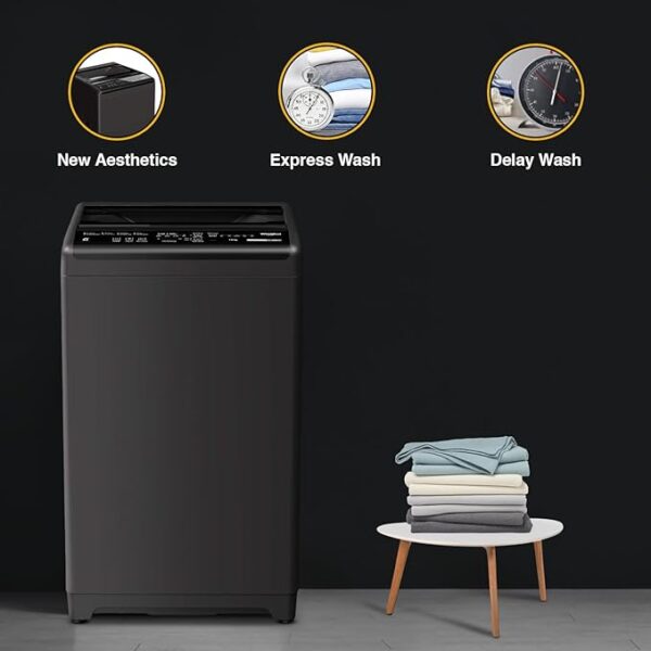 Whirlpool 7 Kg 5 Star Royal Fully-Automatic Top Loading Washing Machine (WHITEMAGIC ROYAL 7.0 GENX, Grey, Hard Water Wash, ZPF Technology) - Image 5