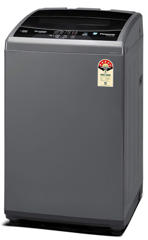 Panasonic 6 Kg 5 Star Fully-Automatic Top Load Washing Machine ( NA-F60LF1HRB, Grey, Durable Metal Body, 8 Wash Program, Aquabeat wash technology, One touch smart wash, 2022 model) - Image 7