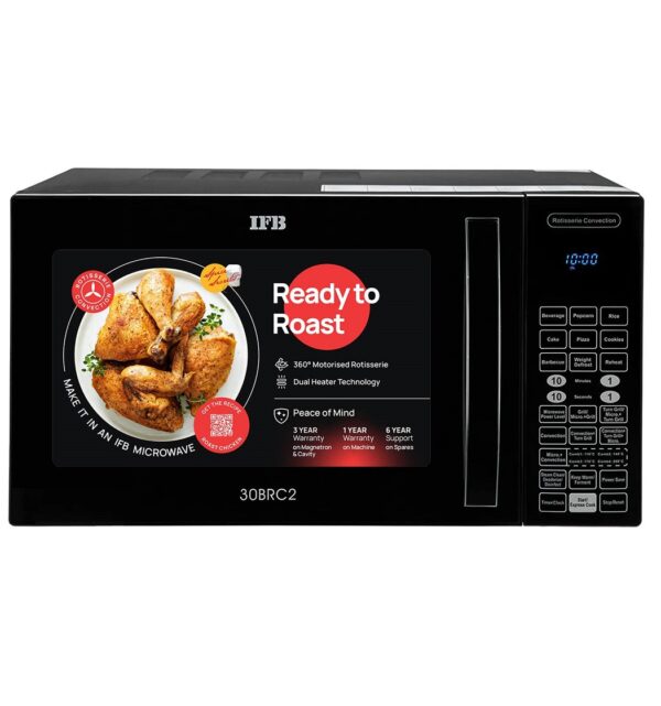 IFB 30 L Convection Microwave Oven (30BRC2, Black, With Starter Kit), Standard