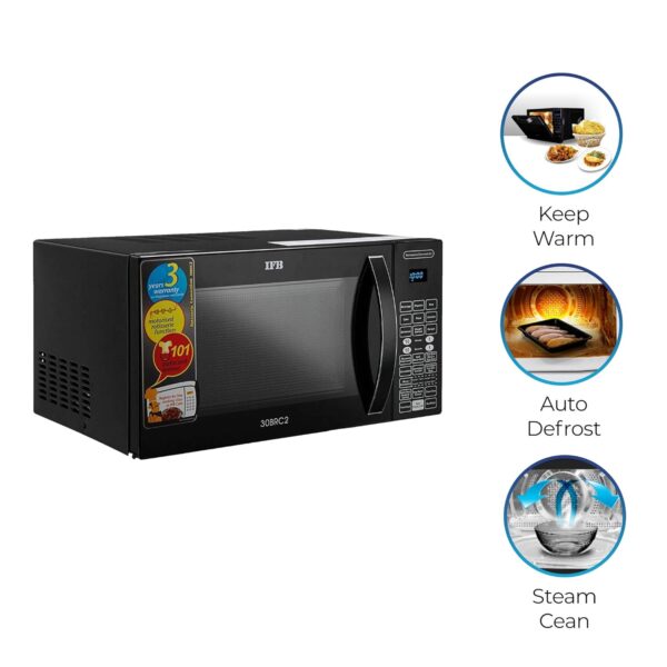 IFB 30 L Convection Microwave Oven (30BRC2, Black, With Starter Kit), Standard - Image 6