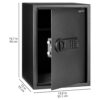 Amazon Basics Digital Safe With Electronic Keypad Locker For Home, Gross Capacity - 58L (Net - 51L), Black - Image 5