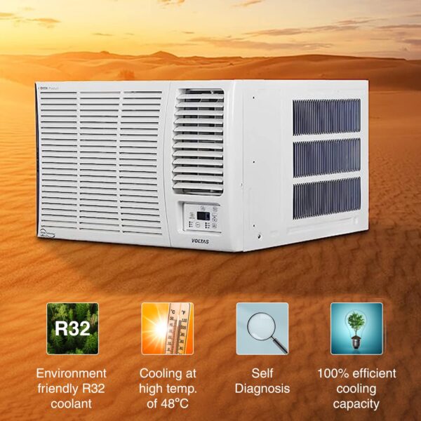 Voltas 1.5 Ton 3 Star, Fixed Speed Window AC (Copper, Turbo Mode, 2023 Model, 183 Vectra Pearl, White) - Image 5