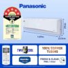 Panasonic 1.5 Ton 5 Star Wi-Fi Inverter Smart Split AC (Copper Condenser, 7 in 1 Convertible with additional AI Mode, 4 Way Swing, PM 0.1 Air Purification Filter, CS/CU-NU18YKY5W,2023 Model, White) - Image 5