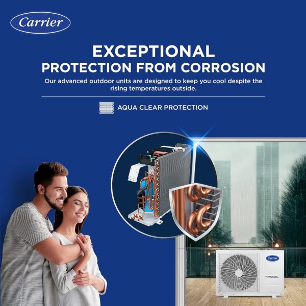 Carrier 1.5 Ton 3 Star AI Flexicool Inverter Split AC (Copper, Convertible 4-in-1 Cooling,High Density Filter, Auto Cleanser, 2023 Model,ESTER Exi - CAI18ER3R32F0,White) - Image 11