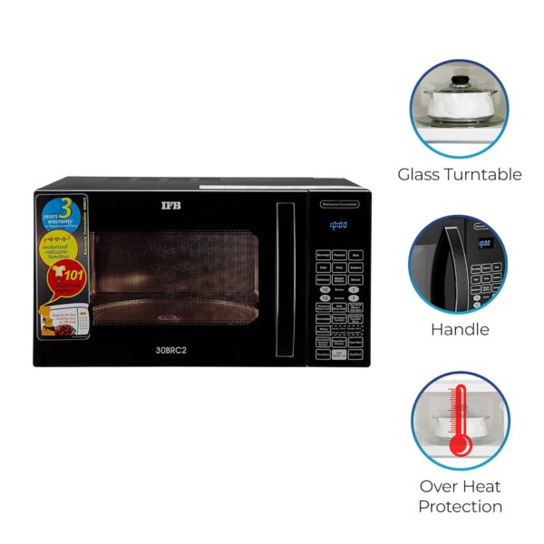 IFB 30 L Convection Microwave Oven (30BRC2, Black, With Starter Kit), Standard - Image 5