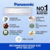 Panasonic 1.5 Ton 5 Star Wi-Fi Inverter Smart Split AC (Copper Condenser, 7 in 1 Convertible with additional AI Mode, 4 Way Swing, PM 0.1 Air Purification Filter, CS/CU-NU18YKY5W,2023 Model, White) - Image 2