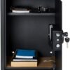 Amazon Basics Digital Safe With Electronic Keypad Locker For Home, Gross Capacity - 58L (Net - 51L), Black - Image 3
