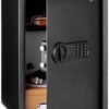 Amazon Basics Digital Safe With Electronic Keypad Locker For Home, Gross Capacity - 58L (Net - 51L), Black - Image 2
